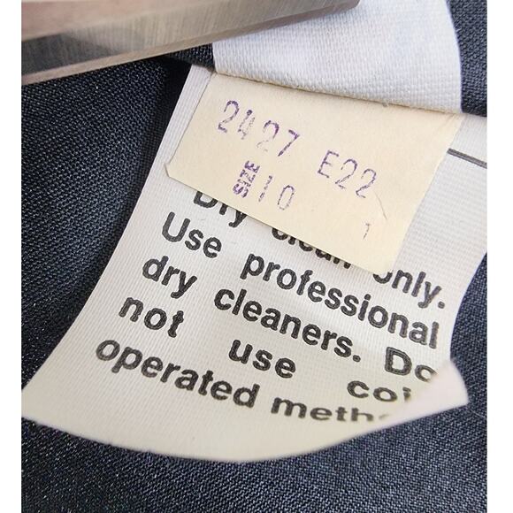 Vintage Act III Faux Fur Jacket Womens 10 Black Curly Parisian Lamb Open Front - Picture 6 of 8